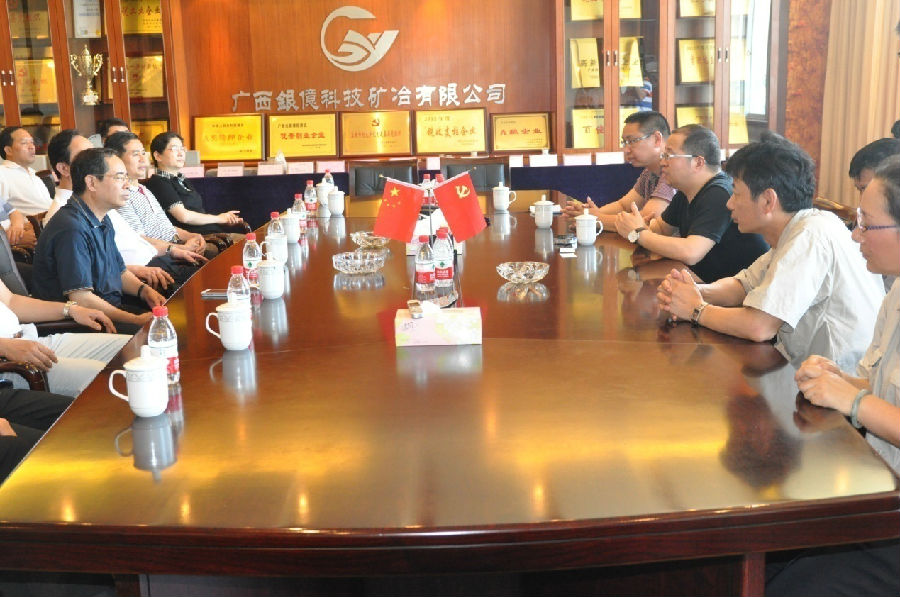 广西自治区发改委副主任潘文峰莅临广西银亿公司考察指导